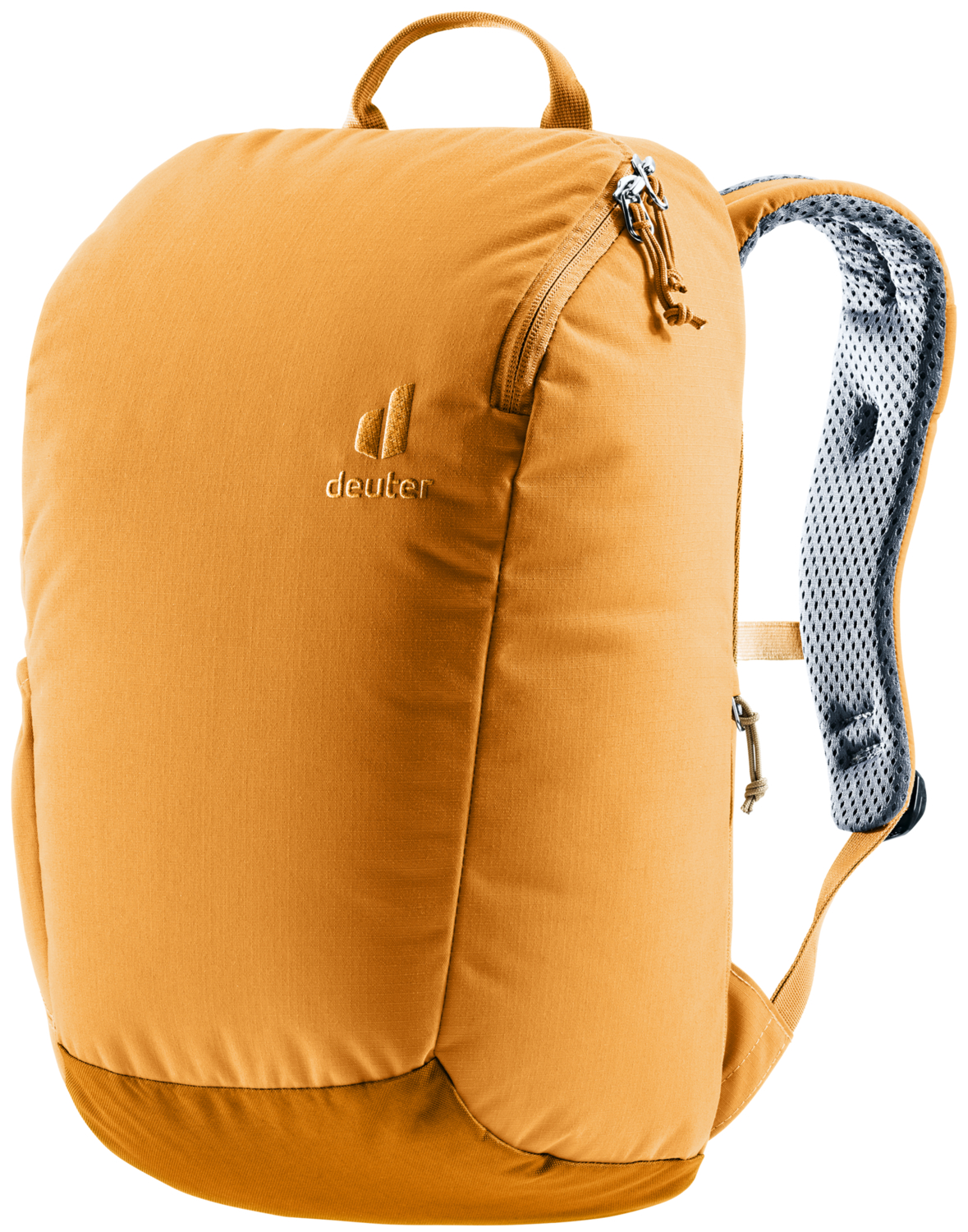 DEUTER STEPOUT 16 Lifestyle Recycled Backpack Με διάτρητους, εργονομικά διαμορφωμένους ιμάντες ώμου και με τη μειωμένη επιφάνεια επαφής του συστήματος πλάτης Airstripes της deuter, τα ξεχωριστά χαρακτηριστικά του Stepout είναι ο αερισμός και η άνεση μεταφοράς. Ένα μεγάλο άνοιγμα με φερμουάρ σε σχήμα U στο πάνω μέρος, μια τσέπη για κινητό τηλέφωνο στο πλάι, δίπλα στην πλάτη, και οι ελαστικές πλαϊνές τσέπες επιτρέπουν την γρήγορη πρόσβαση σε σημαντικά αντικείμενα. Στο εσωτερικό υπάρχει μια θήκη για έγγραφα και μια θήκη για φορητό υπολογιστή για πιο οργανωμένη συσκευασία. Το ύφασμα χωρίς PFC αυτού του προϊόντος bluesign® με πιστοποίηση Green Button είναι κατασκευασμένο από 100% ανακυκλωμένα μπουκάλια PET (20 μπουκάλια των 0,5 λίτρων) και σύμφωνα με τα πρότυπα bluesign®.