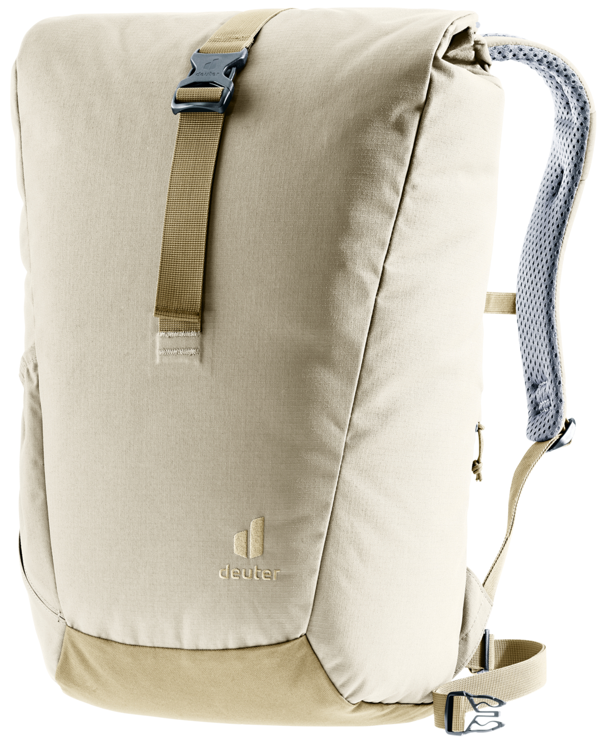 DEUTER STEPOUT 22 Lifestyle Recycled Backpack Tα ξεχωριστά χαρακτηριστικά του Stepout είναι ο αερισμός και η άνεση. Με διάτρητους, εργονομικά διαμορφωμένους ιμάντες ώμου και με μειωμένη επαφή στην πλάτη χάρη στο σύστημα Airstripes της deuter. Άνοιγμα με ρολό (με επιπλέον χώρο), μια τσέπη για κινητό τηλέφωνο στο πλάι, δίπλα στην πλάτη. Οι ελαστικές πλαϊνές τσέπες επιτρέπουν την γρήγορη πρόσβαση σε σημαντικά αντικείμενα. Στο εσωτερικό υπάρχει μια θήκη για έγγραφα, μια θήκη για φορητό υπολογιστή και μια θήκη για μπουκάλι νερού για πιο οργανωμένη συσκευασία. Ύφασμα χωρίς PFC με πιστοποίηση Green Button. Είναι κατασκευασμένο από 100% ανακυκλωμένα μπουκάλια PET (26 μπουκάλια των 0,5 λίτρων) και σύμφωνα με τα πρότυπα bluesign®.