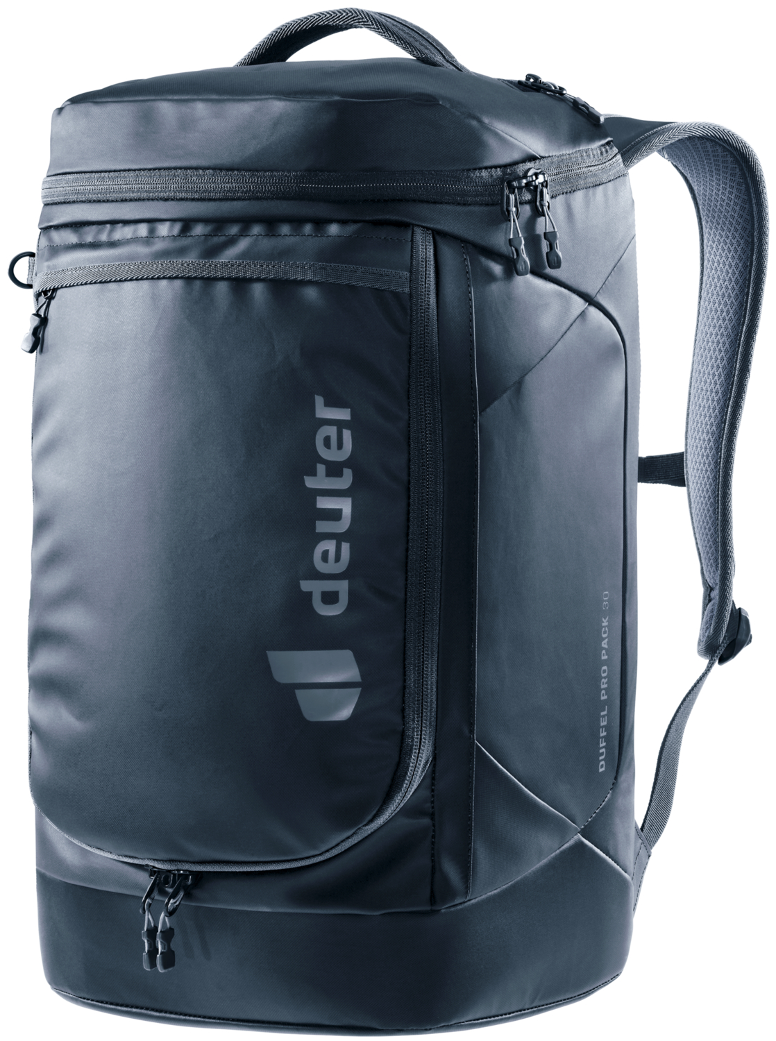 Σακίδιο ταξιδίου DEUTER Duffel Pro Pack 30 εξαιρετικά λειτουργικό για όσους θέλουν να είναι καλά οργανωμένοι στα ταξίδια τους. Εύκολο στη μεταφορά χάρη στην άνετη εργονομική επένδυση της πλάτης και του συστήματος μεταφοράς Deuter Contact με ισορροπημένη κατανομή φορτίου χάρη στην άνετη εφαρμογή που αγκαλιάζει το σώμα. Ένα σημείο αγκύρωσης με λουκέτο κλειδώνει όλα τα φερμουάρ. Κατασκευασμένο από ανθεκτικά υλικά και με σταθερή βάση, καθώς και διαστάσεις χειραποσκευής, είναι ιδανικό για ταξίδια με λεωφορείο, τρένο ή αεροπλάνο. Κατασκευασμένο χωρίς PFAS, το Duffel Pro Pack 30 θα γίνει το αγαπημένο σας σακίδιο σε κάθε περιπέτεια. Weight 1260 g Volume 30 liters Dimensions 49 / 31 / 20 (L x W x D) cm Recommended load 4 - 8 kg Back length Ⓘ 38-54 cm Body height 158-195 cm Δωρέαν αποστολή σε όλη την Ελλάδα σε 1-3 ημέρες. Διαθέσιμο στο κατάστημα Γρ. Αυξεντίου 122 Ιλίσια.