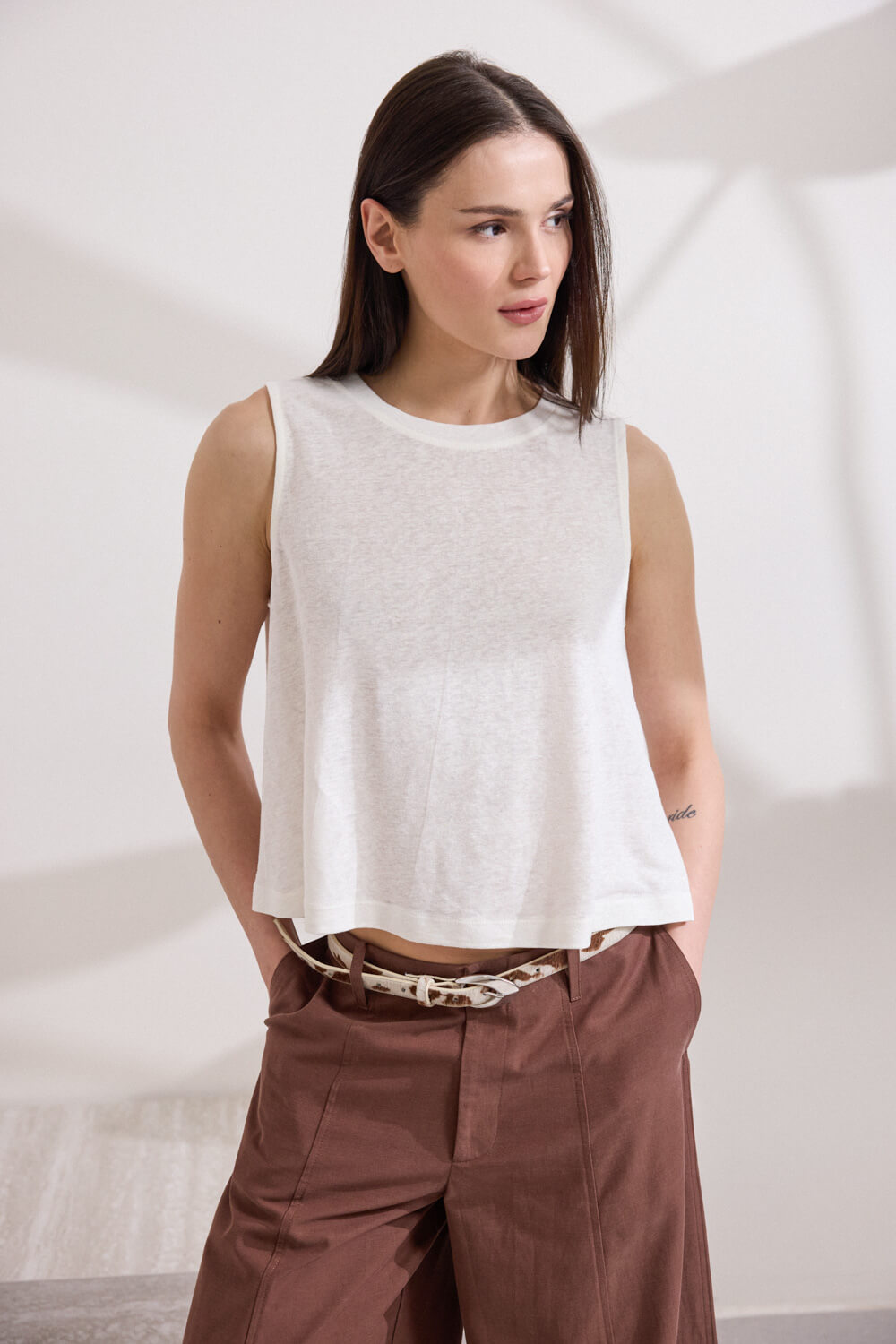 "AZARIA" μπλούζα αμάνικη Namaste