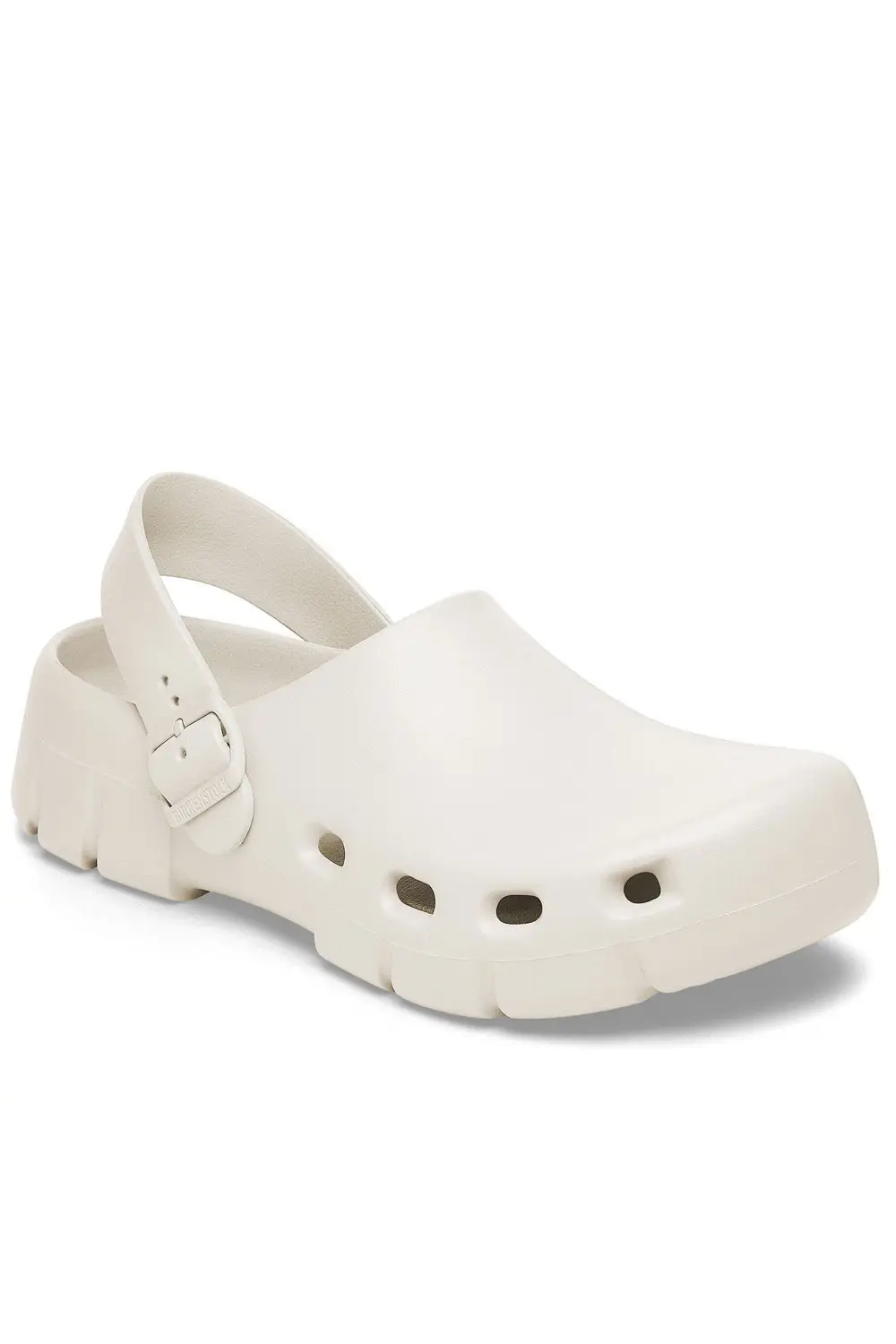 Το BIRKENSTOCK Birki Flow Eva είναι ένα ανατομικό all time classic clogs που μπορεί να φορεθεί εύκολα όλο το χρόνο. Σχεδιασμένο όπως το κλασσικό το σανδάλι από φελλό, είναι κατασκευασμένο από το εξαιρετικά ελαφρύ και εξαιρετικά εύκαμπτο συνθετικό υλικό EVA. Το υψηλής ποιότητας, ουδέτερο σε οσμή EVA έχει δοκιμαστεί για επιβλαβείς ουσίες και συνδυάζει πολλά θετικά χαρακτηριστικά: είναι εξαιρετικά μοντέρνο, ελαφρύ, εξαιρετικά ελαστικό, αδιάβροχο και φιλικό προς το δέρμα. Ανατομικά διαμορφωμένος πάτος BIRKENSTOCK από EVA. Με διάτρητο σχέδιο για την εισαγωγή αέρα στο πόδι. Επάνω μέρος: EVA Επένδυση πάτου: EVA Σόλα: EVA Λεπτομέρειες: αδιάβροχος, πλενόμενος, εξαιρετικά ελαφρύς Κατασκευασμένο στη Γερμανία Δωρεάν αποστολή σε όλη την Ελλάδα σε 1-3 ημέρες. Διαθέσιμο επίσης στα φυσικά μας καταστήματα YELLOW BUTTON Χρεμωνίδου & Δαμάρεως 61 Παγκράτι